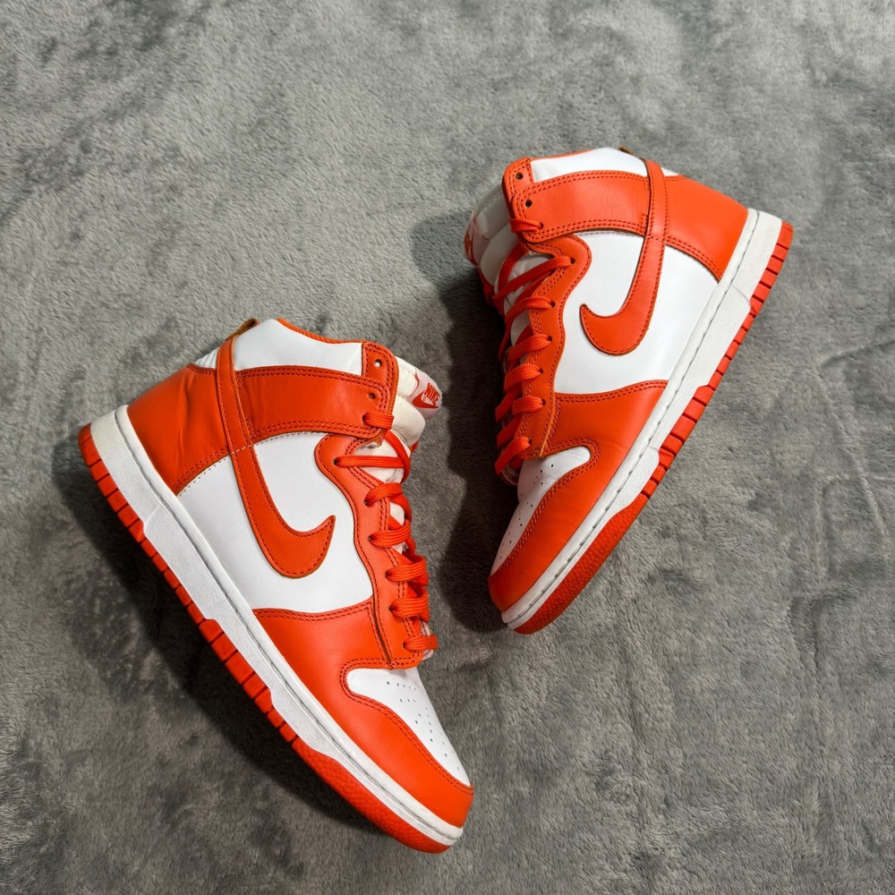 Nike Dunk High Syracuse Blaze Orange White DD1399-101 Mens 8